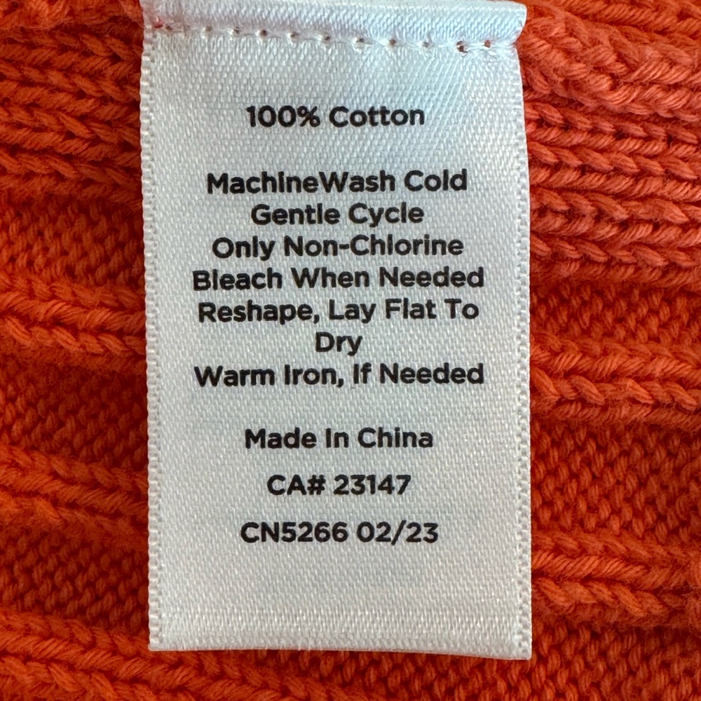 Talbots Orange and Pink Ribbed Cardigan set - Picture 12 of 12